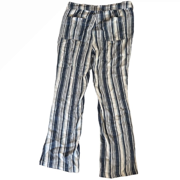 NYDJ Pants Womens Blue/White Striped Lightweight Slim Lift Tuck Size 6 - Picture 2 of 6